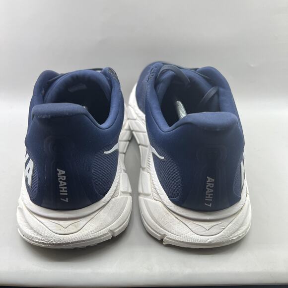 HOKA One One Arahi 7 Running Shoes Men Size 15 Blue Comfort Cushion Low Sneakers - Picture 4 of 10